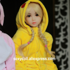 Маленькая силиконвоая секс-кукла с полноценным телом, 100 см photo 1