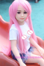 Миниатюрная секс-кукла с розовыми волосами, 100 см  photo 6