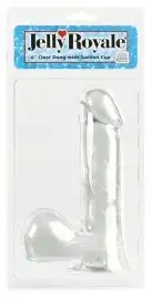 Фаллоимитатор JELLY ROYALE 6 CLEAR. photo 4