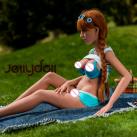 Силиконовая секс кукла Рыжая Красавица - 140 см photo 2