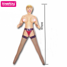 Надувная секс-кукла Lovetoy с влагалищем и аналом, 163 см photo 1