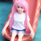 Секс кукла. Реалистичная. Силиконовая с металлическим скелетом. 100 см. С плоской грудью. photo 3