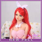Японская аниме секс кукла из силикона с красными волосами - 136 см photo 2