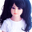 Миниатюрная секс-кукла с розовыми волосами Yeain 100 см photo 4