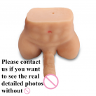 Реалістичний мастурбатор із силікону з великим пенісом (20 см) та анусом photo 2