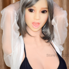 Реалистичная силиконовая секс-кукла с огромной грудью для орального секса 150 см  photo 5