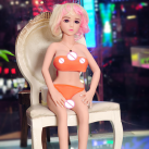 Реалистичная мини секс кукла из силикона с большой грудью - 100 см photo 1