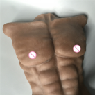 Силіконовий мастурбатор з великим фалоімітатором та смаглявою шкірою photo 3