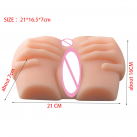 Реалистичный мастурбатор Pussy Ass для мужчин - 21*16.5*7 см photo 2