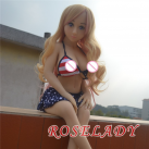 Реалистичная силиконовая кукла с большой грудью, вагиной, анусом 100 см photo 1