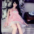 Реалистичная силиконовая секс кукла с небольшой грудью и белой кожей - 153 см photo 1