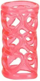 Эрекционная насадка LOVER RING RED photo 1