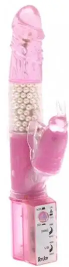 Вибратор гелевый DISCO RABBIT PURPLE (фиолетовый)  photo 1