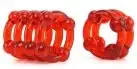 Комплект эрекционных насадок COLT ENHANCER RINGS RED photo 1