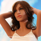 Силиконовая секс кукла с европейской внешностью и металлическим каркасом - 145 см photo 4