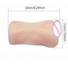 Силиконовый двойной мастурбатор для мужчин - 16х7 см photo 6