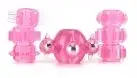 Набор эрекционных насадок RING RINGS PINK photo 1
