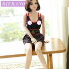 Реалистичная силиконовая кукла с большой грудью, анусом, вагиной Rifrano 140 см photo 3