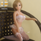 Мини-кукла силиконовая в белом ажурном белье 65 см photo 2