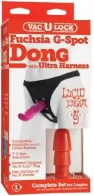 Страпон женский FUCHSIA G-SPOT DONG WITH HARNESS photo 2