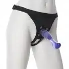 Страпон женский PURPLE G-SPOT DONG WITH HARNESS photo 1