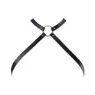 Портупея з екошкіри Bijoux Indiscrets MAZE — Cross Chest Harness Black photo 2