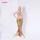 Реалистичная силиконовая кукла-русалка с большой грудью, может стоять photo 3