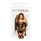 Бодістокінг з флористично-геометричним орнаментом Penthouse - Top-Notch Black S/L photo 3