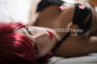 Секс кукла с яркими красными волосами - 148 см photo 6