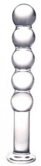 Анальная пробка LEDA GLASS ANAL BEADS photo 1