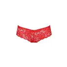 Трусики-бразилиана из цветочного кружева Raja Thong red S/M - Passion photo 5