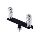Подвійний конектор для секс-машин Hismith Quick Connector Adapter with Double Head, система KlicLok photo 7