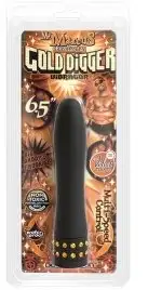 Вибратор со стразами MR. MARCUS' GOLD DIGGER VIBE 6.5 photo 2