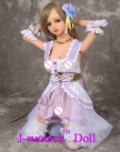 Миниатюрная секс-кукла в прелестном наряде с цветком 136 см photo 1