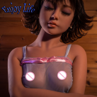 Реалистичная силиконовая кукла с небольшой грудью, вагиной, ротиком 155 см  photo 2