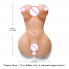 Мастурбатор для чоловіків Жіночий торс. Силікон. Розміри: 56,5 х34 см. photo 3