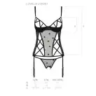 Корсет с подвязками + стринги LOVELIA CORSET black XXL/XXXL - Passion photo 7