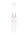 Эротический костюм зайки Obsessive Bunny suit 4 pcs costume pink S/M, розовый, топ с подвязками photo 6