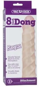 Насадка для страпона VAC-U-LOCK 8 HARD-ON DONG WHITE photo 3