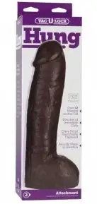 Насадка для страпона VAC-U-LOCK REALISTIC HUNG BLACK photo 6