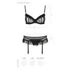 Сексуальний комплект з поясом для панчіх LOVELIA SET black XXL/XXXL - Passion photo 7