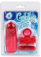 Эрекционное виброкольцо CUDDLES VIBRATING COCK RING RED photo 4