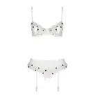 Сексуальний комплект з поясом для панчіх LOVELIA SET white XXL/XXXL - Passion photo 5