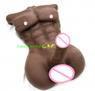 Реалістичний мастурбатор із силікону. Колір коричневий photo 1