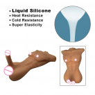 Силіконовий мастурбатор з великим фалоімітатором photo 4