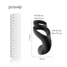 Подвійне ерекційне кільце Svakom Benedict Black зі стимуляцією промежини photo 2