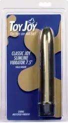 Вибратор RETRO SLIMLINE GOLD photo 2