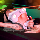 Реалистичная секс-кукла с двухцветными волосами 165 см  photo 1