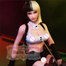 Реалистичная секс-кукла с двухцветными волосами 165 см  photo 3