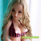 Мини секс кукла из силикона с металлическим каркасом - 92 см photo 2